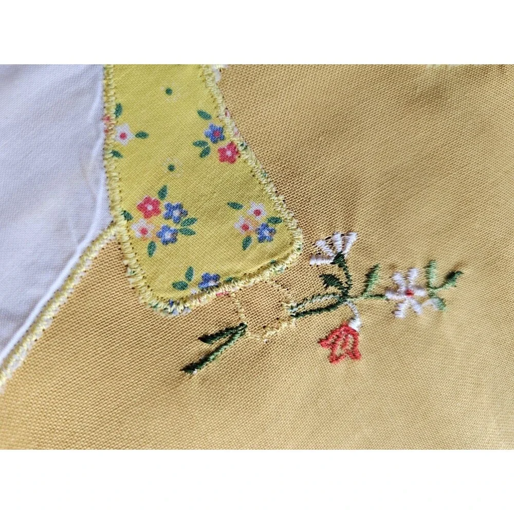 Vintage Red And Yellow Sunbonnet Sue Clothespin Bag Handmade